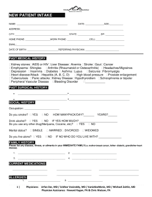 New Patient Intake Form