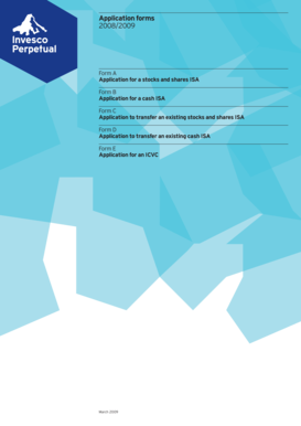 UK Stocks and Shares ISA Application Form