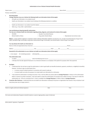 Authorization to Use or Disclose Protected Health Information