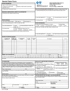 Dental Claim Form