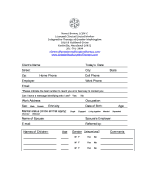 Client Intake Form