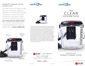 DonJoy IceMan Clear3 Cold Therapy Order Form