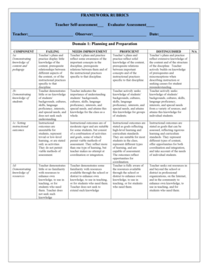 Teacher Observation Tool