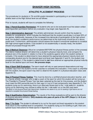 Letter of indemnity template - 7th and 8th grade Athletic Placement Process Packet - northcolonie