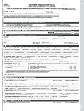 Mutual Fund Investment Application Form