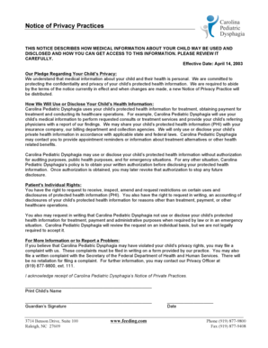Notice of Privacy Practices