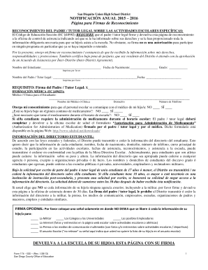 NOTIFICACIÓN ANUAL