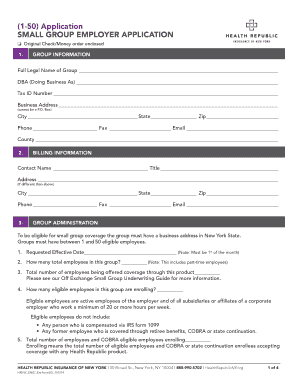 Small Group Employer Application