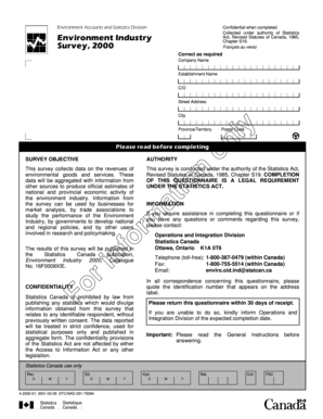 Environmental Goods and Services Survey