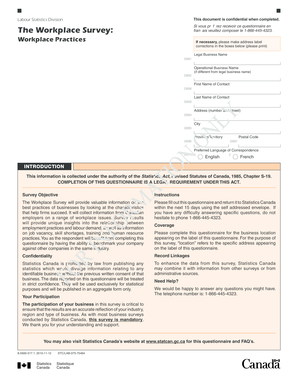 Workplace Survey Form