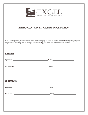 Authorization to Release Information