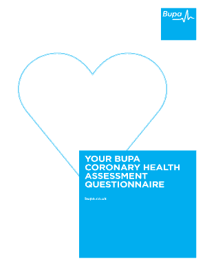 Bupa Coronary Health Assessment Questionnaire