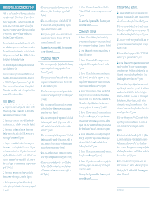 Rotary Club Presidential Citation Questionnaire