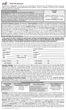Dish Network Flex24 Plan Agreement