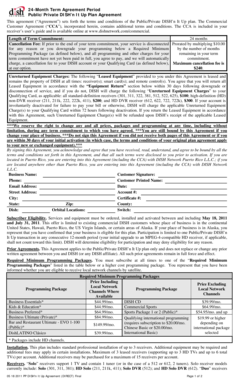 DISH’n It Up Plan Agreement