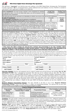 DISH Network Residential Customer Agreement