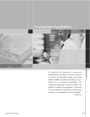 Employment Application Form