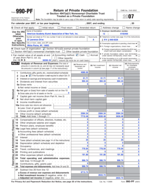 Form 990-PF 2007