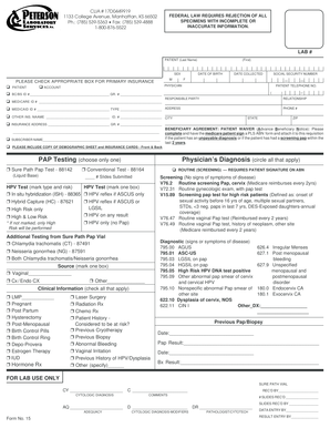 CLIA Lab Requisition Form