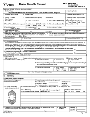Dental Benefits Claim Form