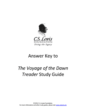 The Voyage of the Dawn Treader Study Guide