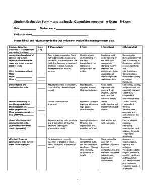 Student Evaluation Form (circle one) Special... - pppmb cals cornell edu%2fsites%2fpppmb cals cornell