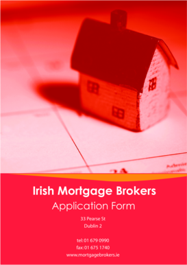 Irish Mortgage Brokers Application Form