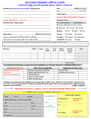 Building Permit Application