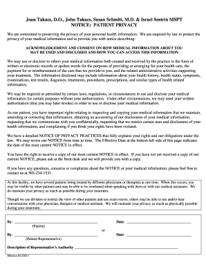 Patient Privacy Notice and Consent Form