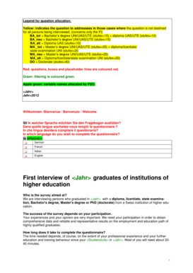 Swiss Graduate Survey Form