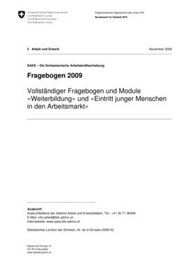 Fragebogen 2009