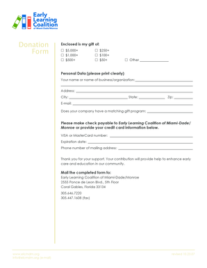 Donation Form