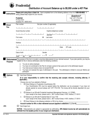 Prudential Dormant Account Withdrawal Form