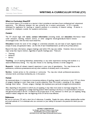 Academic Curriculum Vitae Template