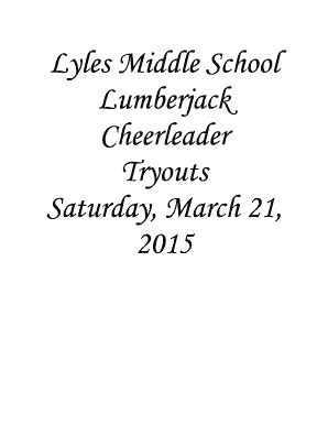 Lyles Middle school cheerleader packet (2015-2016) - Garland ...