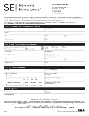 ACH Transfer Form