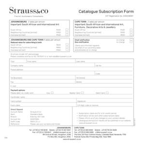 Catalogue Subscription Form