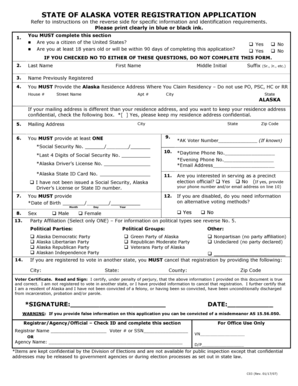 State of alaska voter registration application - Illumen.org - illumen
