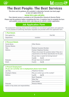 Job Application Form