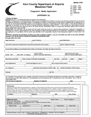 Kern County Airport Identification Media Application