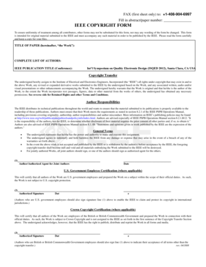 IEEE Copyright Form