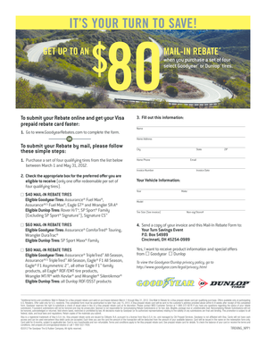 Goodyear Tire Rebate Form