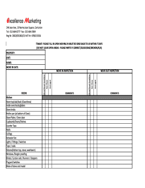 Tenant Move-In Inspection Form