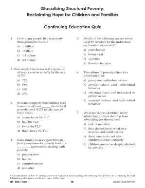 Continuing Education Quiz