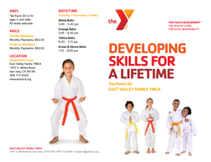 Taekwondo pamphlet