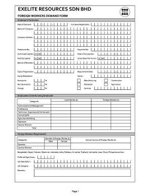 Construction site inspection form template - DEMAND FORM FOR FOREIGN WORKERS-AUG08.xls