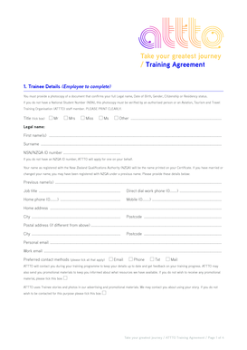 ATTTO Training Agreement