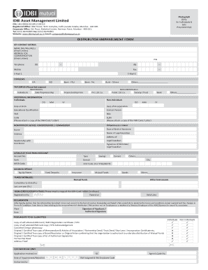 IDBI Distributor Empanelment Form