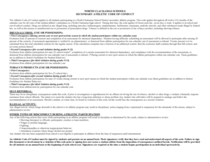 North Clackamas Athletic Code of Conduct