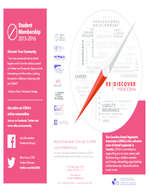 CDHA Student Membership Application